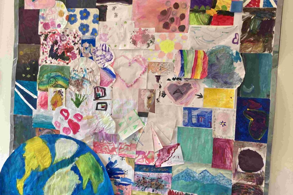 Eine gemeinschaftlich erstellte Collage.